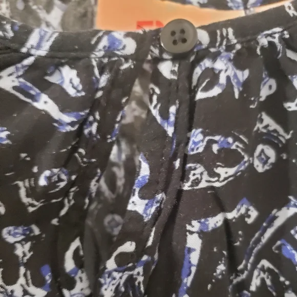 Evri Blue Keyhole Sleeveless Top Sz 0x - Picture 5 of 5